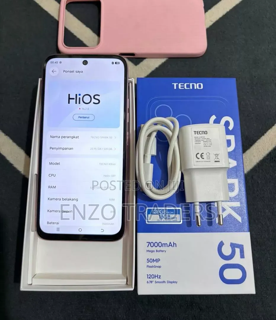 New Tecno Spark 50 128 GB Pink