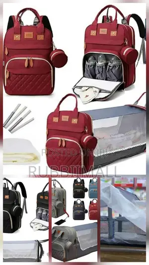 Baby Diaper Bag Bed 2 in 1