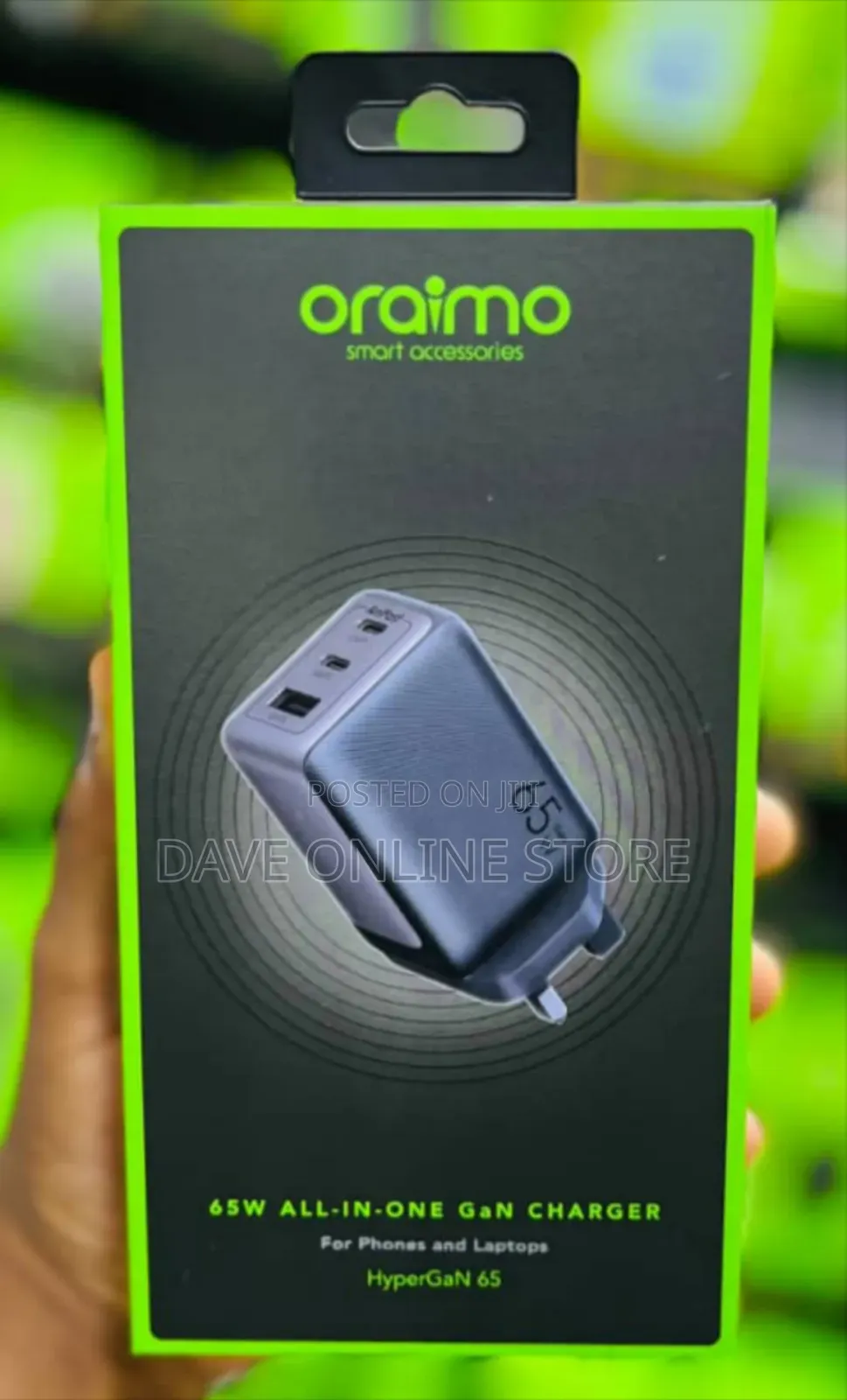 Oraimo HyperGaN 65W All-in-One GaN Charger