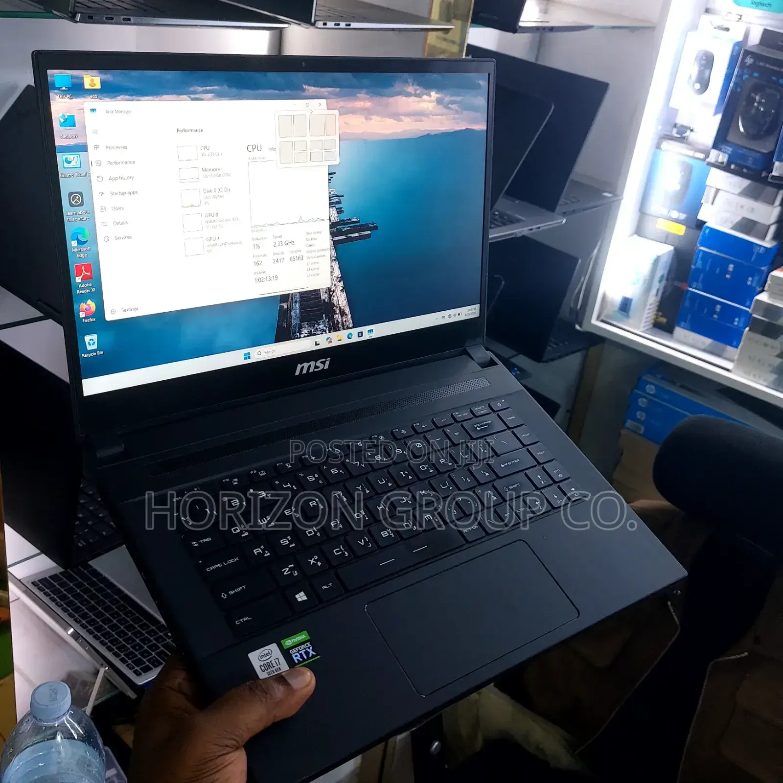 New Laptop MSI GS66 Stealth 10UH 16GB Intel Core i7 SSD 512GB