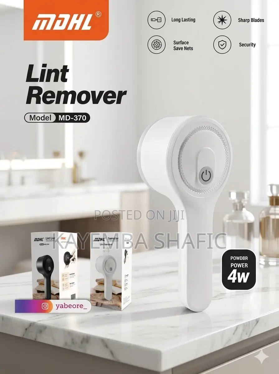 MDHL MD-370 Rechargeable Electric Lint Remover Fabric Shaver