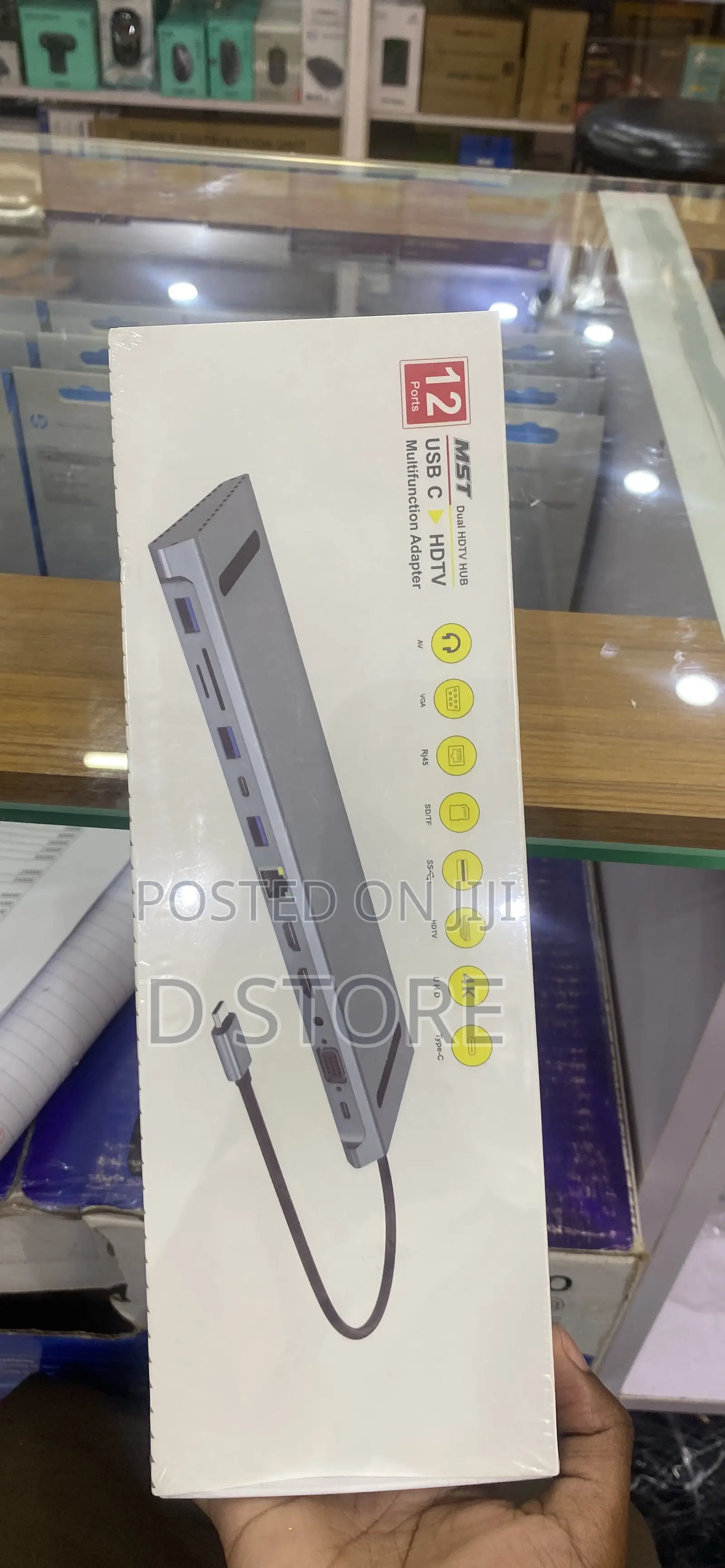 12 Port MST Dual Type C HDTV Hub