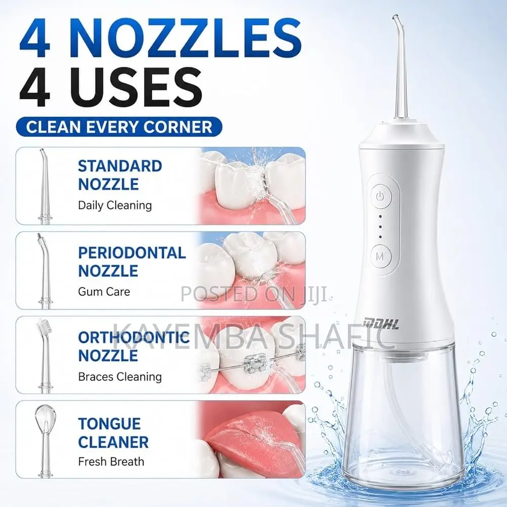 MDHL Portable Water Flosser Cordless Oral Irrigator 300ml