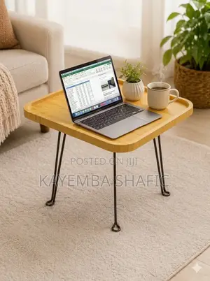Portable Folding Bamboo Coffee Table Sofa Side Laptop Tray Desk