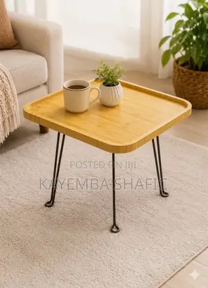 Portable Folding Bamboo Coffee Table Sofa Side Laptop Tray Desk