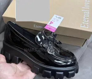 Black Patent Chunky Loafer