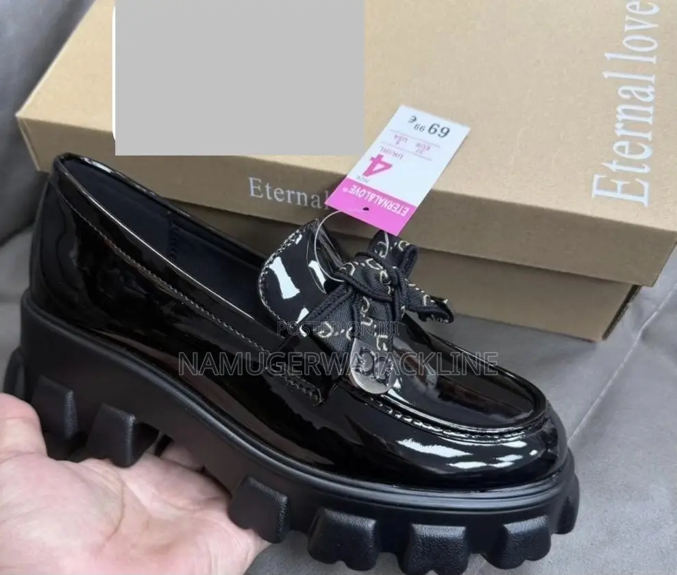 Black Patent Chunky Loafer
