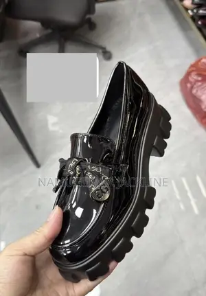 Black Patent Chunky Loafer