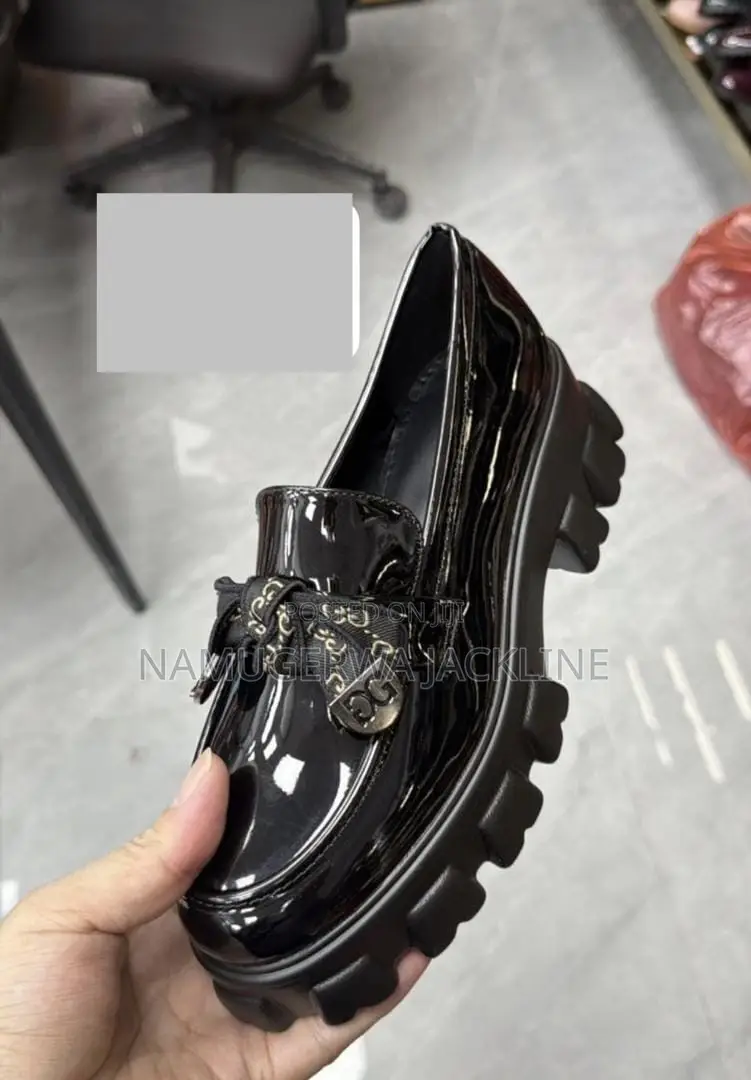 Black Patent Chunky Loafer