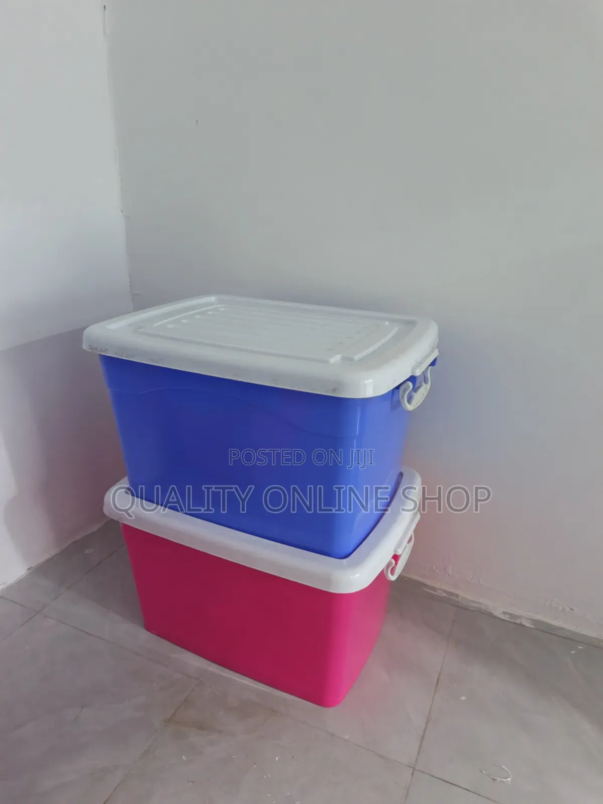 2pcs 30litres Plastic Storage Boxes Plastic Storage Boxes