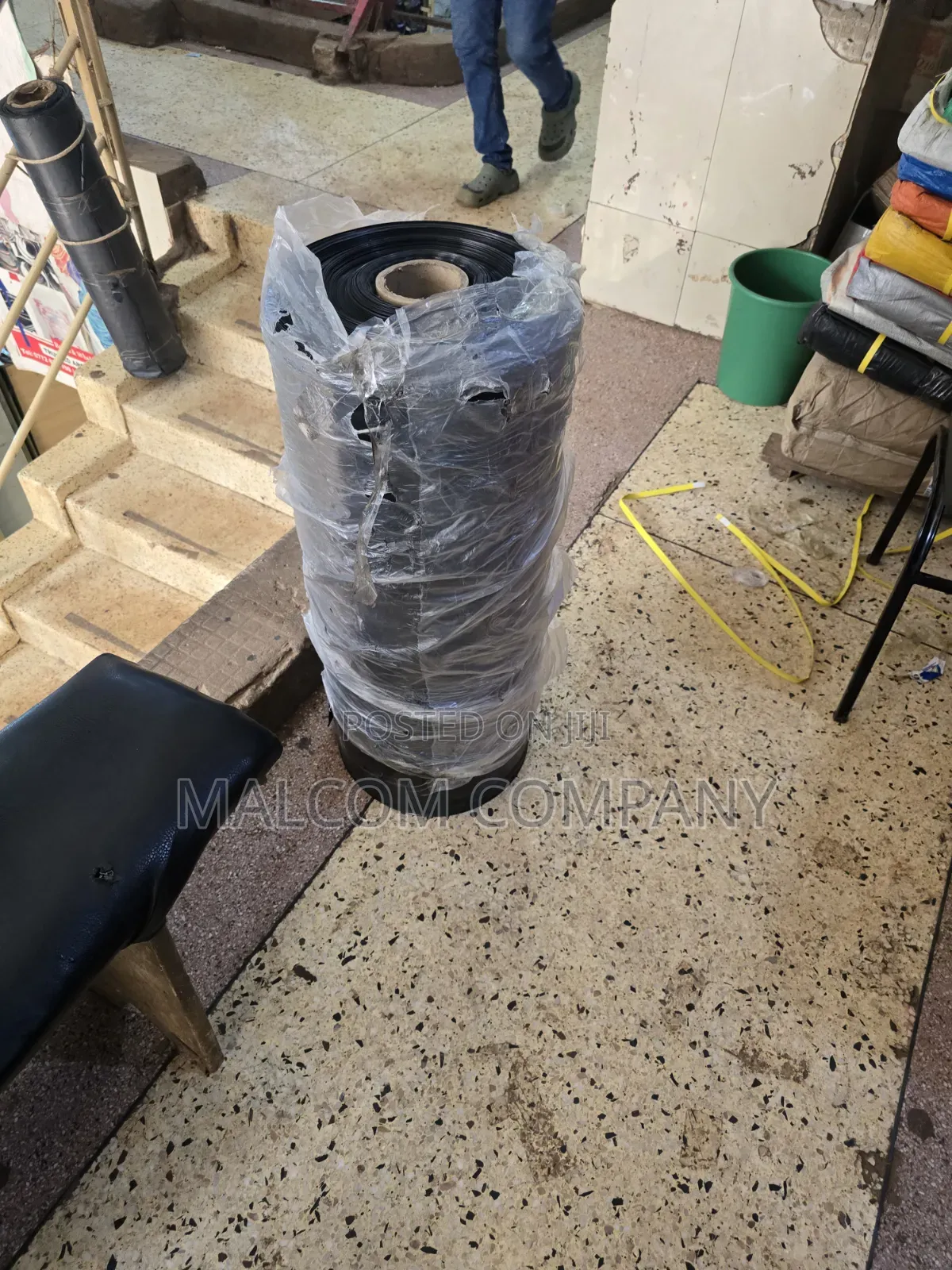 50kg Heavy Duty Black Plastic Roll | Industrial Polythene Sheet in Ug