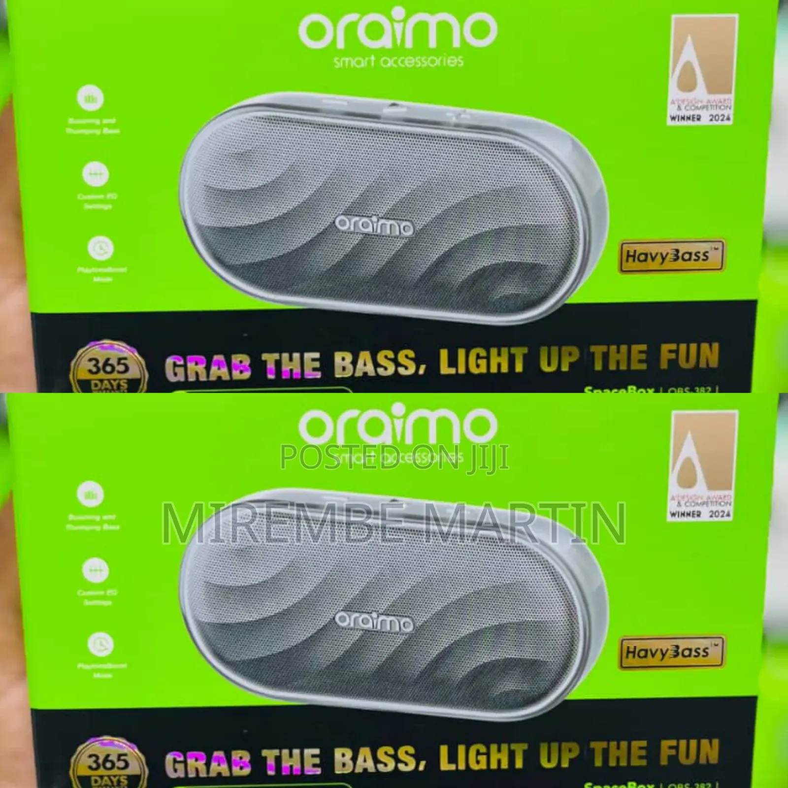 Oraimo SpaceBox OBS-382 8W Bluetooth Speaker With HavyBass