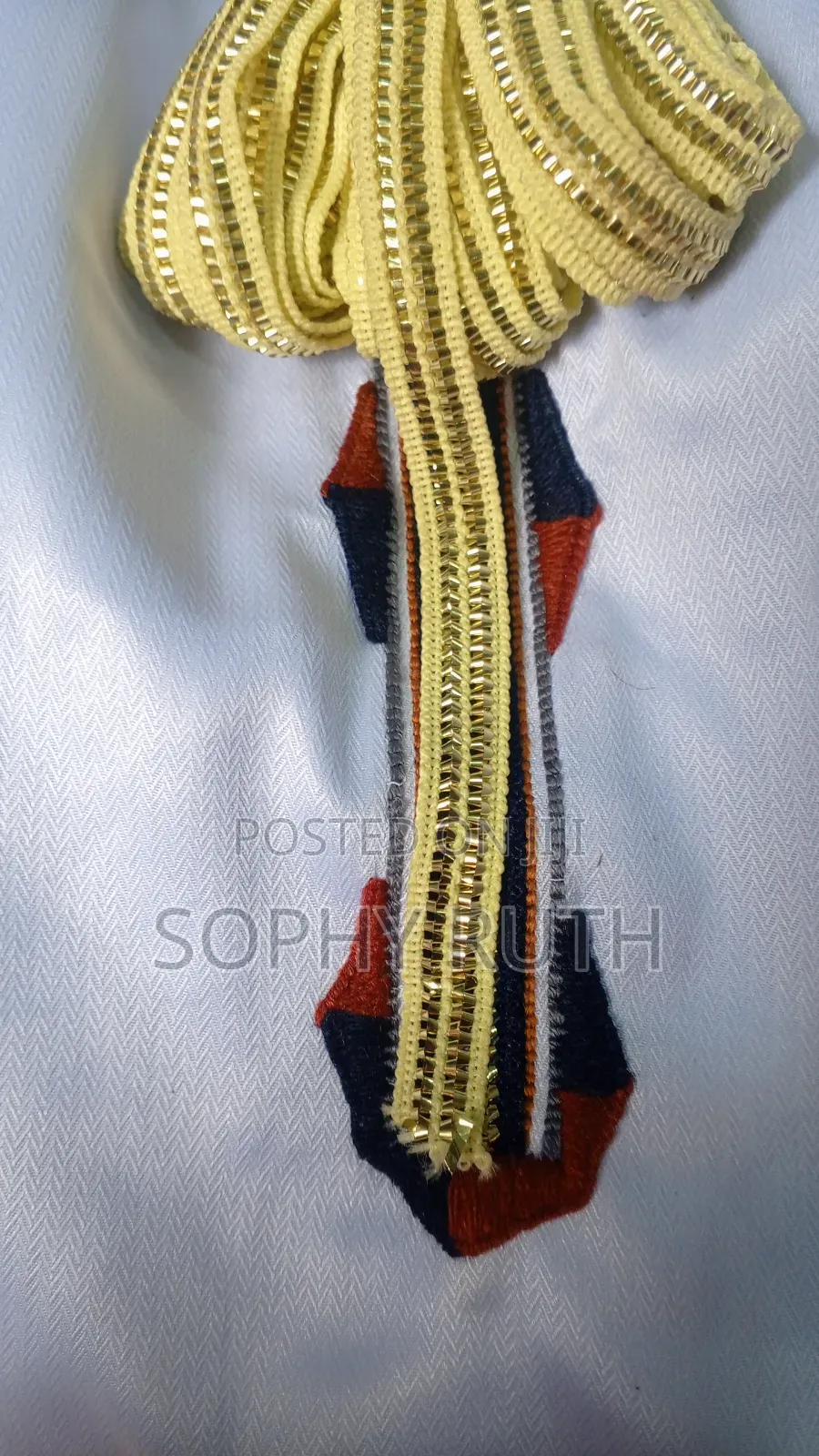 Bridal Traditional Kanzu With a Zip and a Sticker.