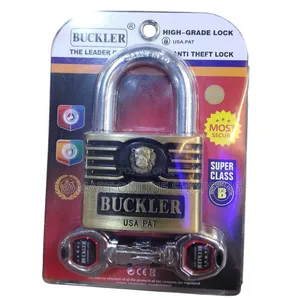 BUCKLER Heavy-Duty Anti-Theft Padlock - USA PAT 70mm