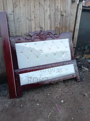 Grey Leather Bed 5*6
