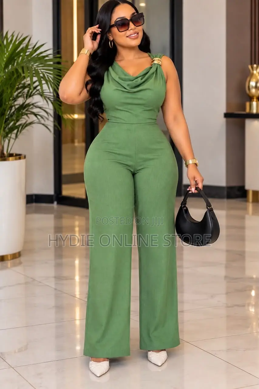 Classic v Neck Jumpsuit