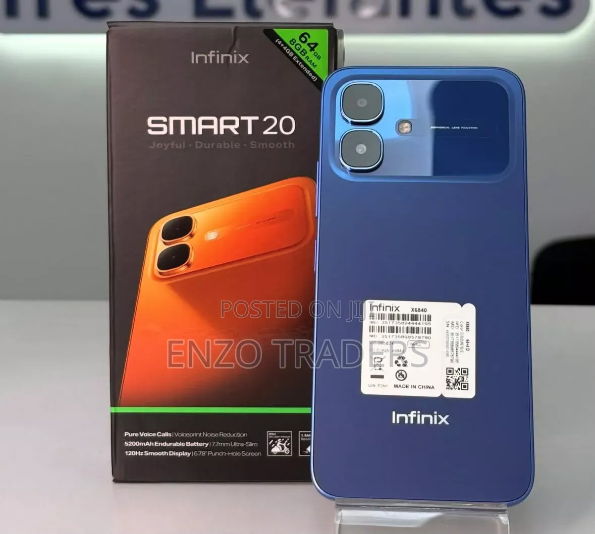 New Infinix Smart 20 128 GB Blue