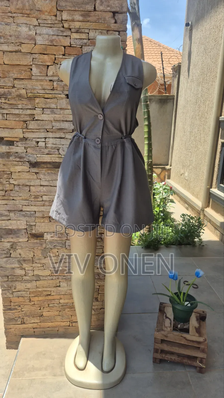 Grey Women's Romper/Jumpsuit – Relaxed Stylish