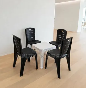Hard Portable Dining Plastic Table and Chairs Plastic Table and Chairs