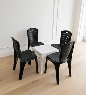 Hard Portable Dining Plastic Table and Chairs Plastic Table and Chairs