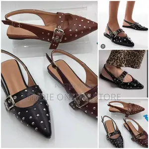Women Elasic Cross-Strip Pointed-Toe Ballet Flats