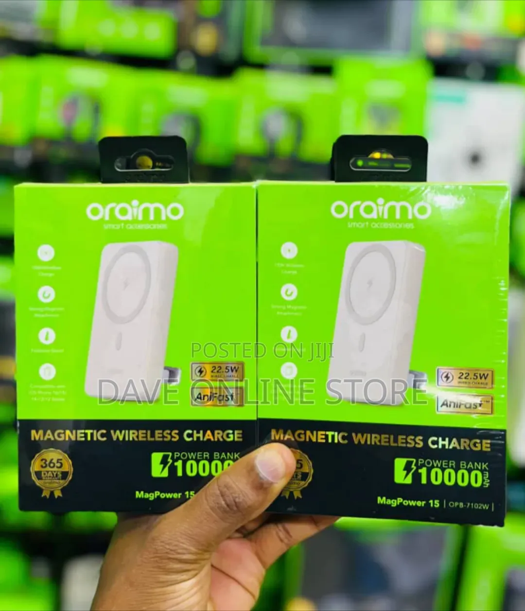 Oraimo MagPower 15 OPB-7102W 10000mAh Magnetic Wireless Power Bank