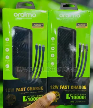 Oraimo SliceLink | OPB-P5101 10000mAh 12W Fast Charging Power Bank