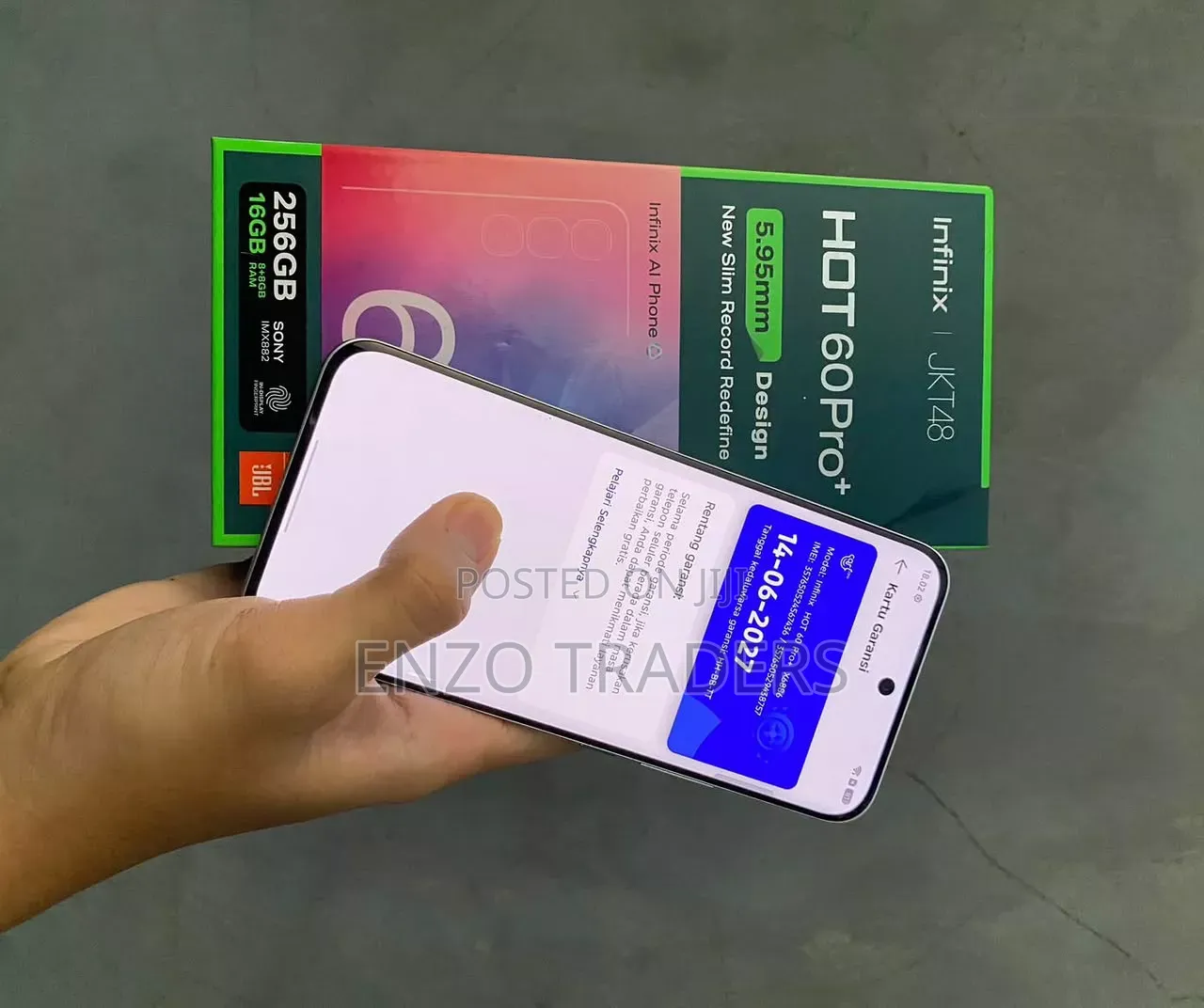 New Infinix Hot 60 Pro+ 256 GB Silver
