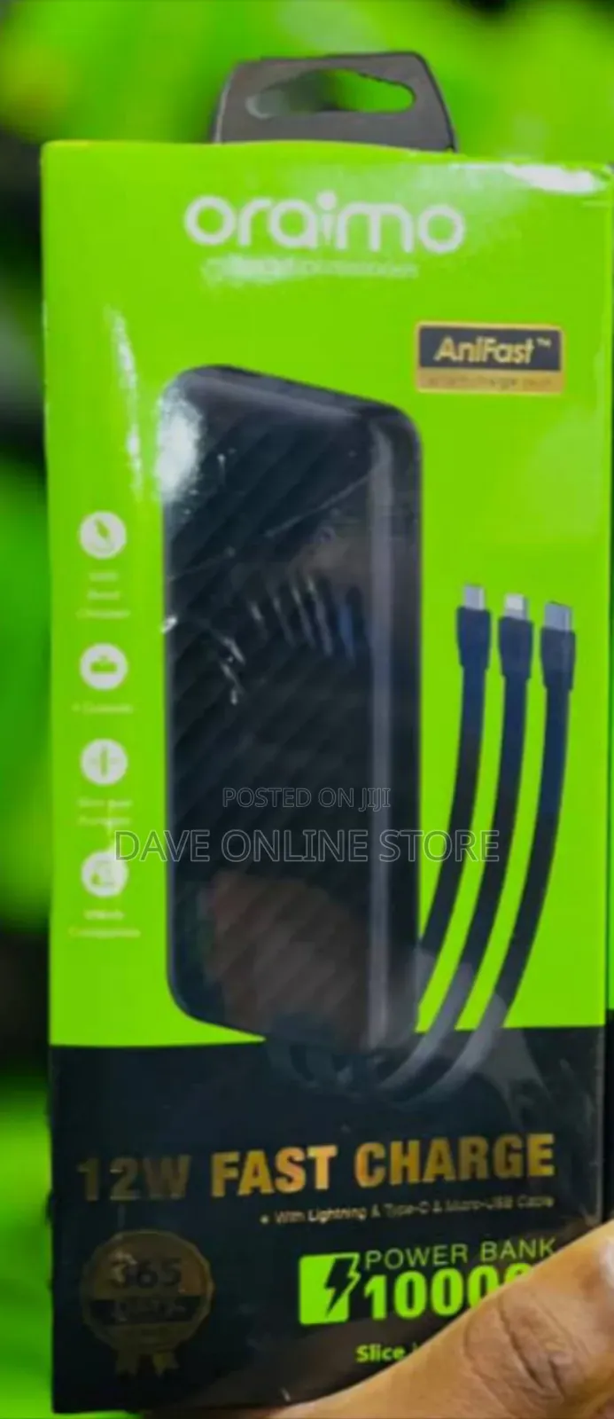 Oraimo SliceLink | OPB-P5101 10000mAh 12W Fast Charging Power Bank