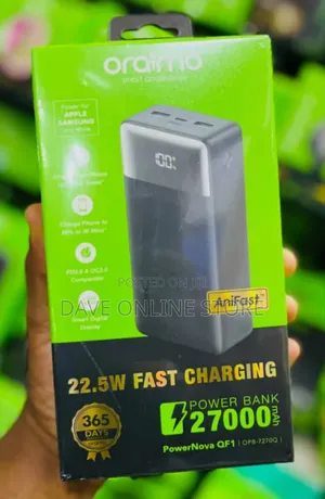 Oraimo PowerNova QF1 | OPB-7270Q | PD3.0 22.5W Fast Charging PowerBank