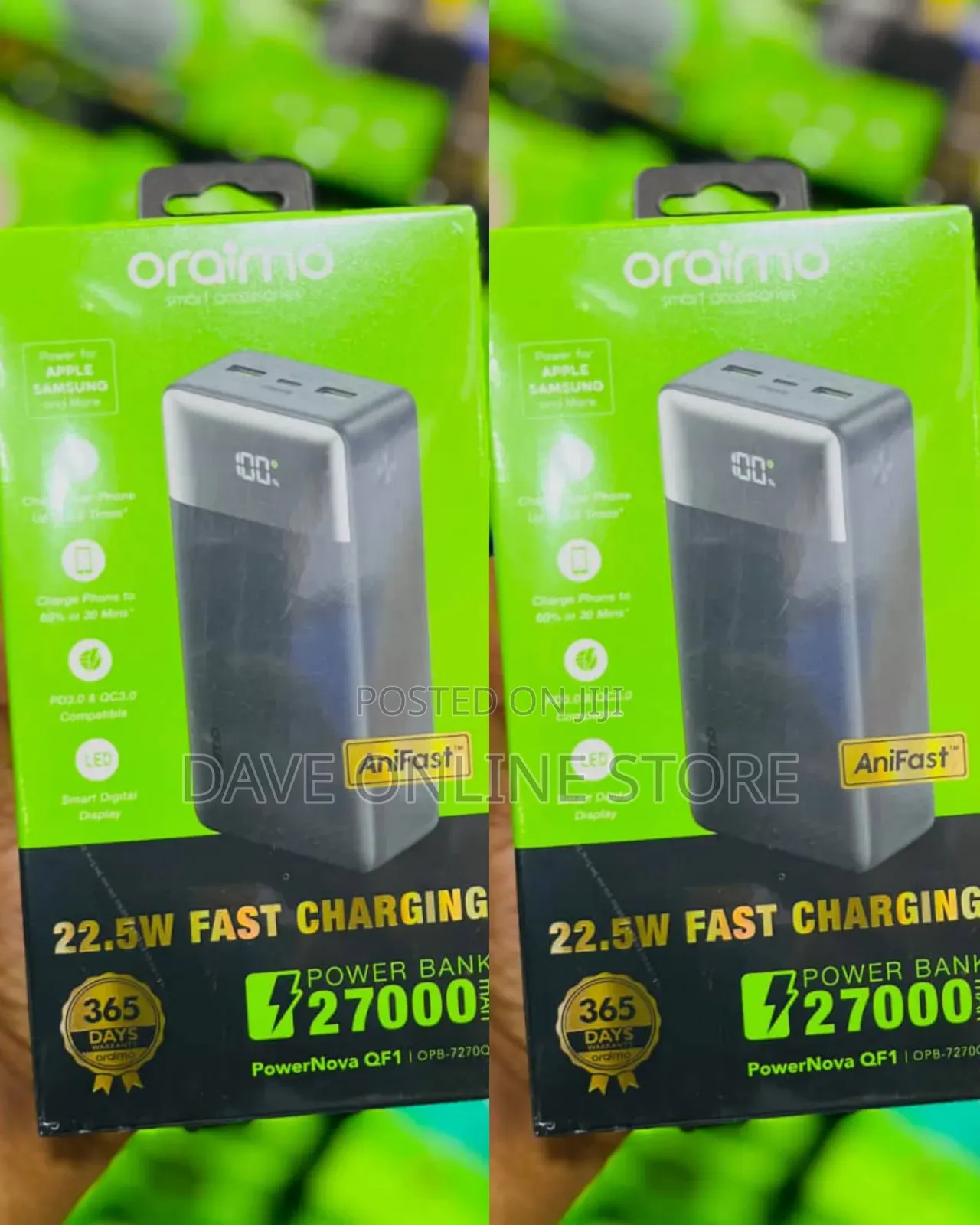 Oraimo PowerNova QF1 | OPB-7270Q | PD3.0 22.5W Fast Charging PowerBank