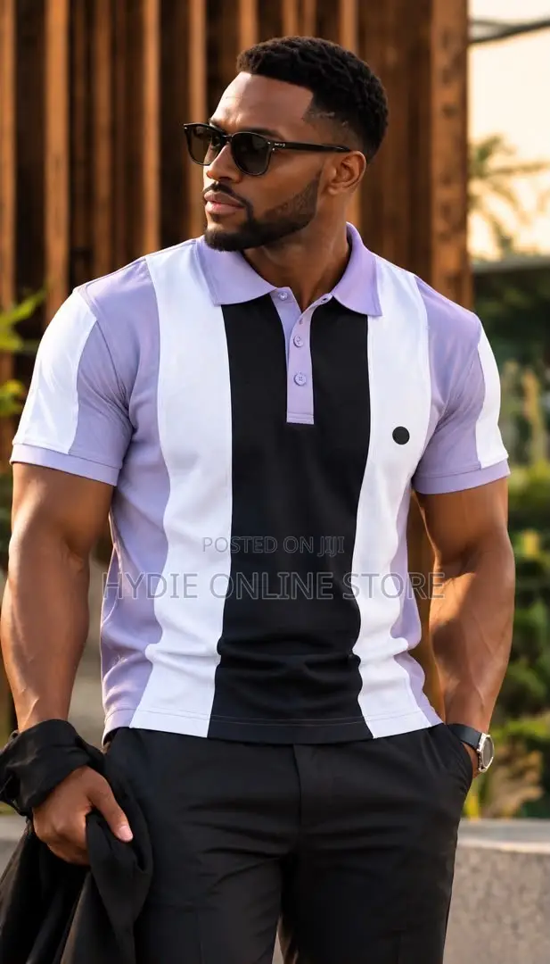 Turkish Half Button Strips Tshirts
