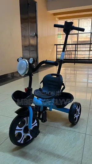 Kid's Tricycle/ Tricycle With Seat Belt-Push Handle-Baby Bottle Handle