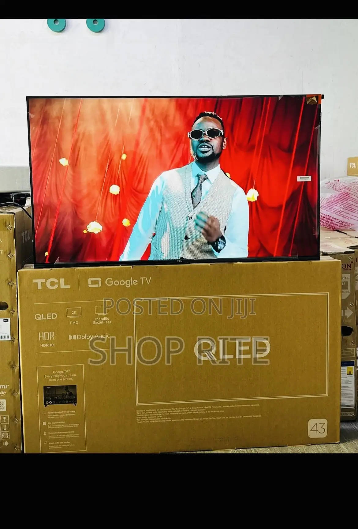 TCL 43 Inches Orginal Qled TVS With Free to Air