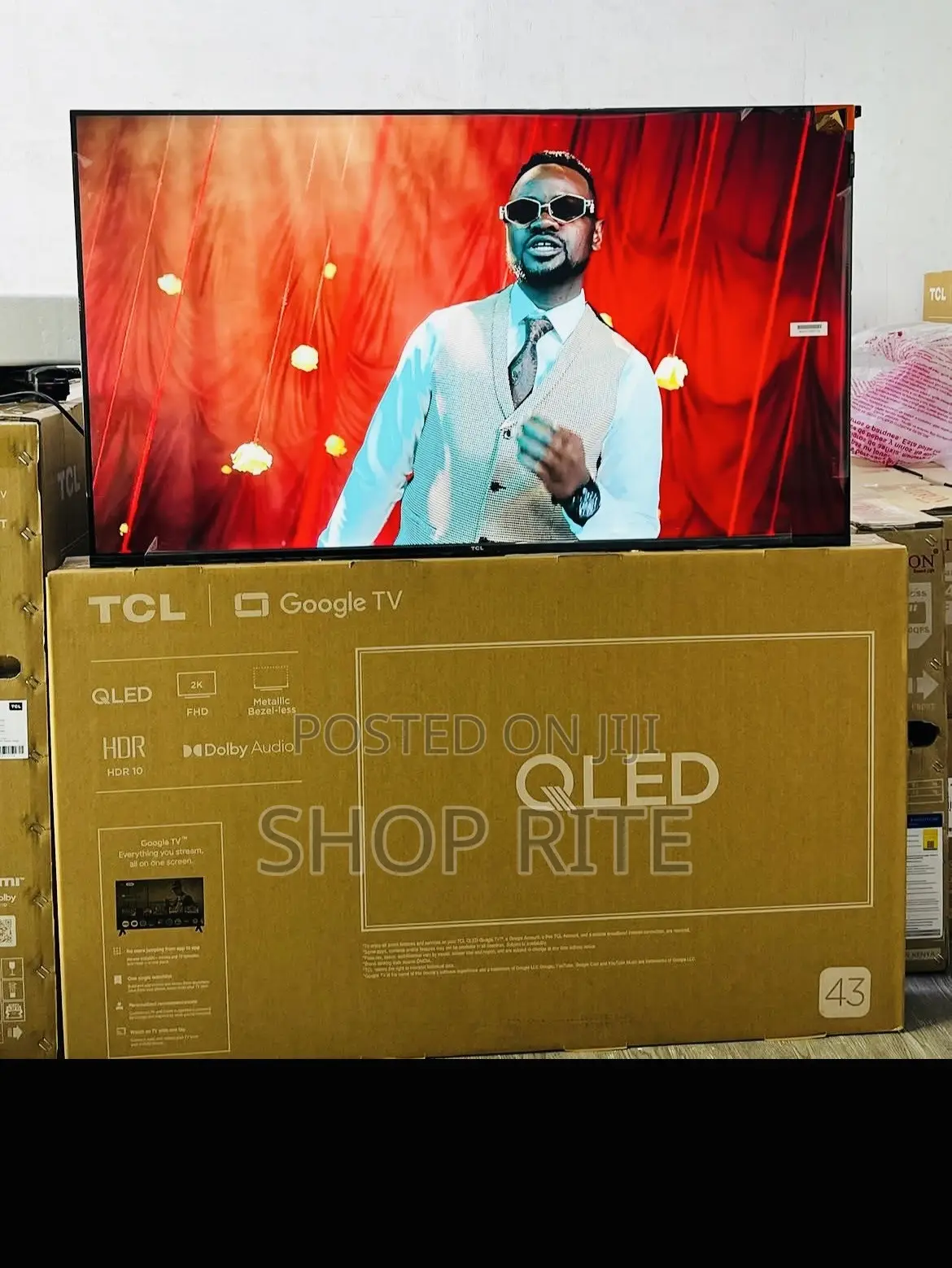 TCL 43 Inches Orginal Qled TVS With Free to Air