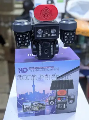 Solar-Powered Smart Alarm PTZ Security Camera