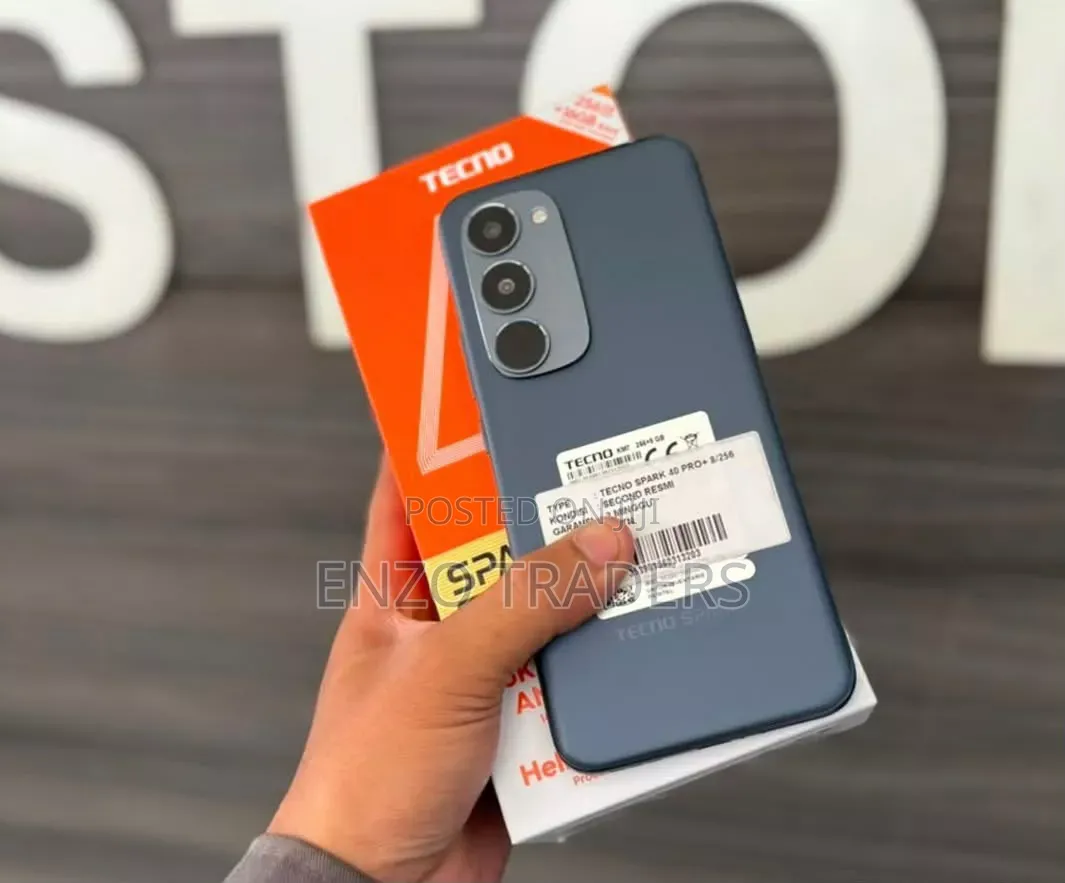 New Tecno Spark 40 Pro+ 256 GB Black