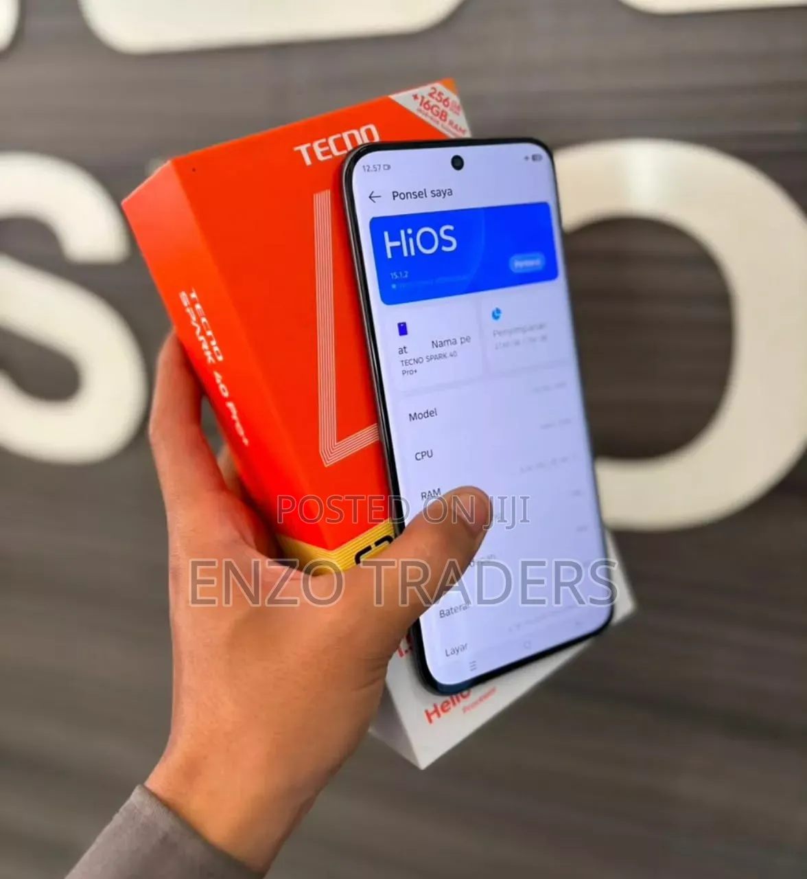 New Tecno Spark 40 Pro+ 256 GB Black