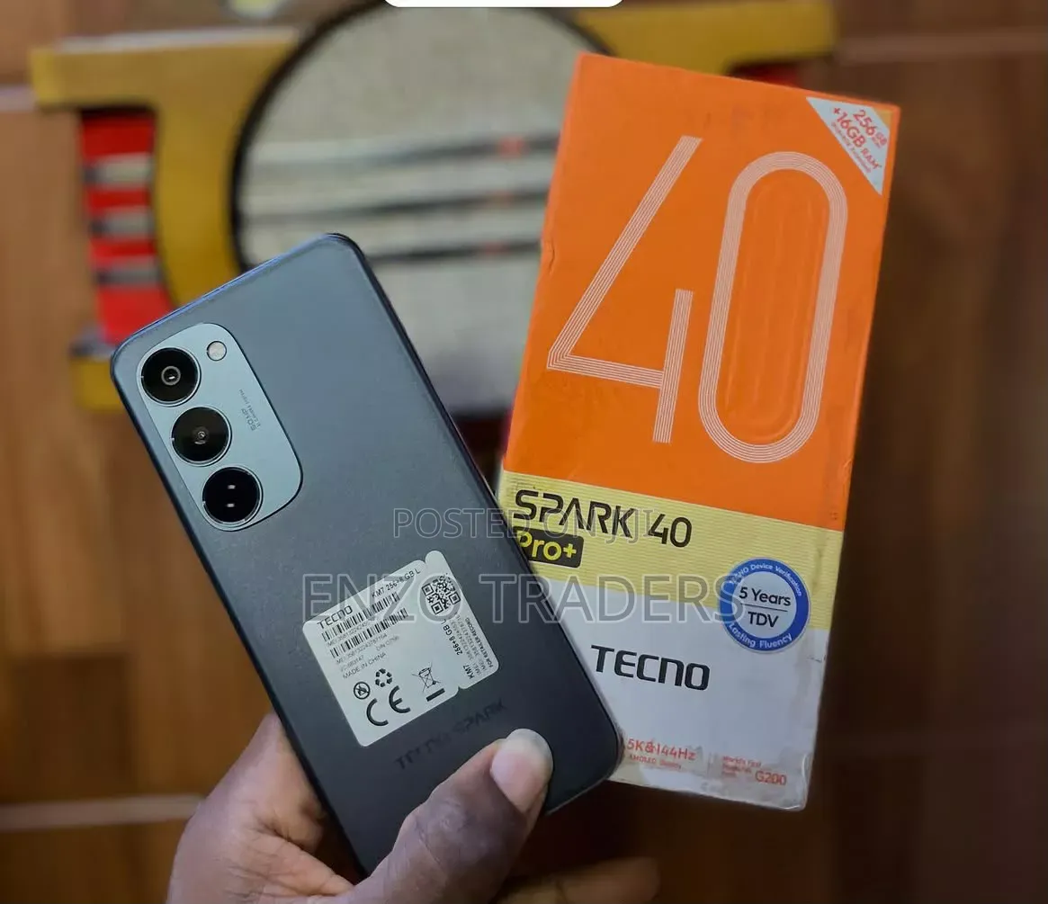 New Tecno Spark 40 Pro+ 256 GB Black