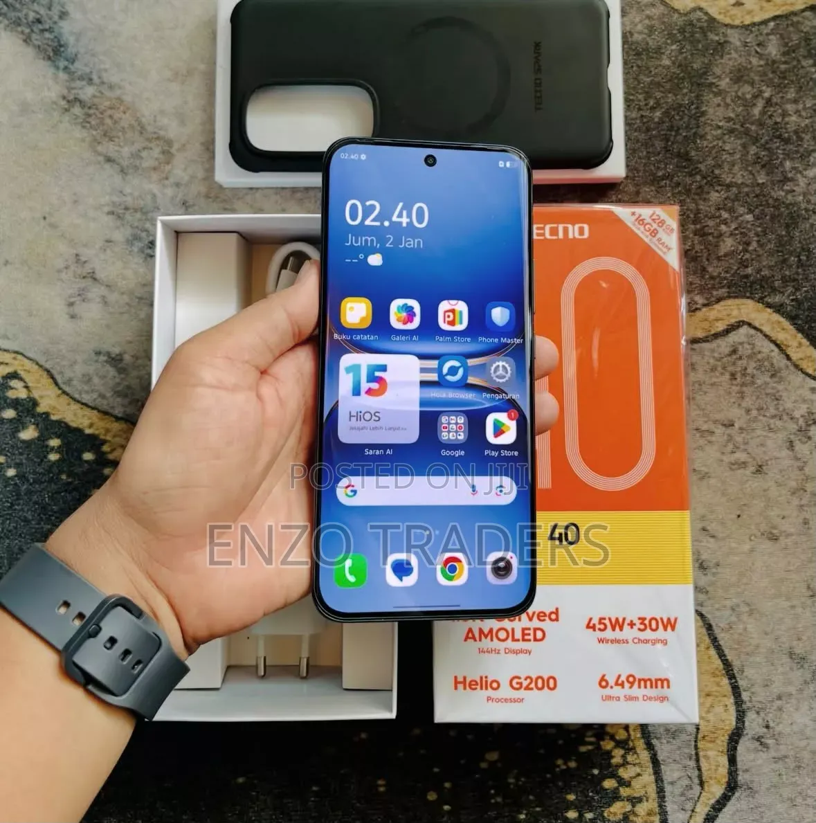 New Tecno Spark 40 Pro+ 256 GB Black