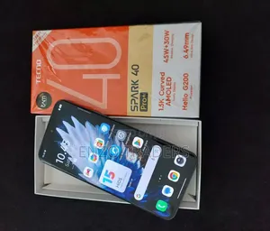 New Tecno Spark 40 Pro+ 256 GB Black