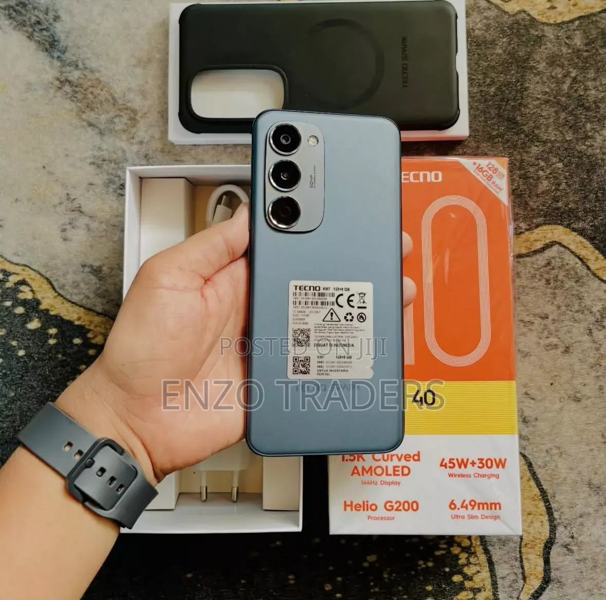 New Tecno Spark 40 Pro+ 256 GB Black