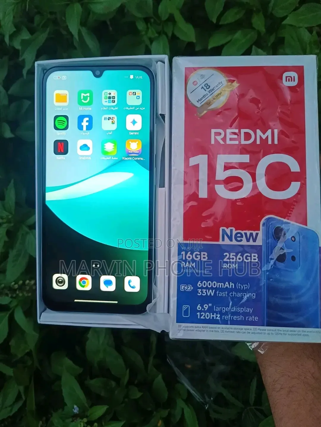 New Xiaomi Redmi 15C 4G 256 GB Gray