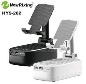 NewRixing 3 in 1 Phone Stand – Bluetooth Speaker, Power Bank