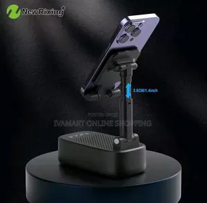 NewRixing 3 in 1 Phone Stand – Bluetooth Speaker, Power Bank