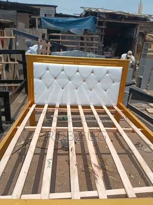 Gold Leather Bed 5*6