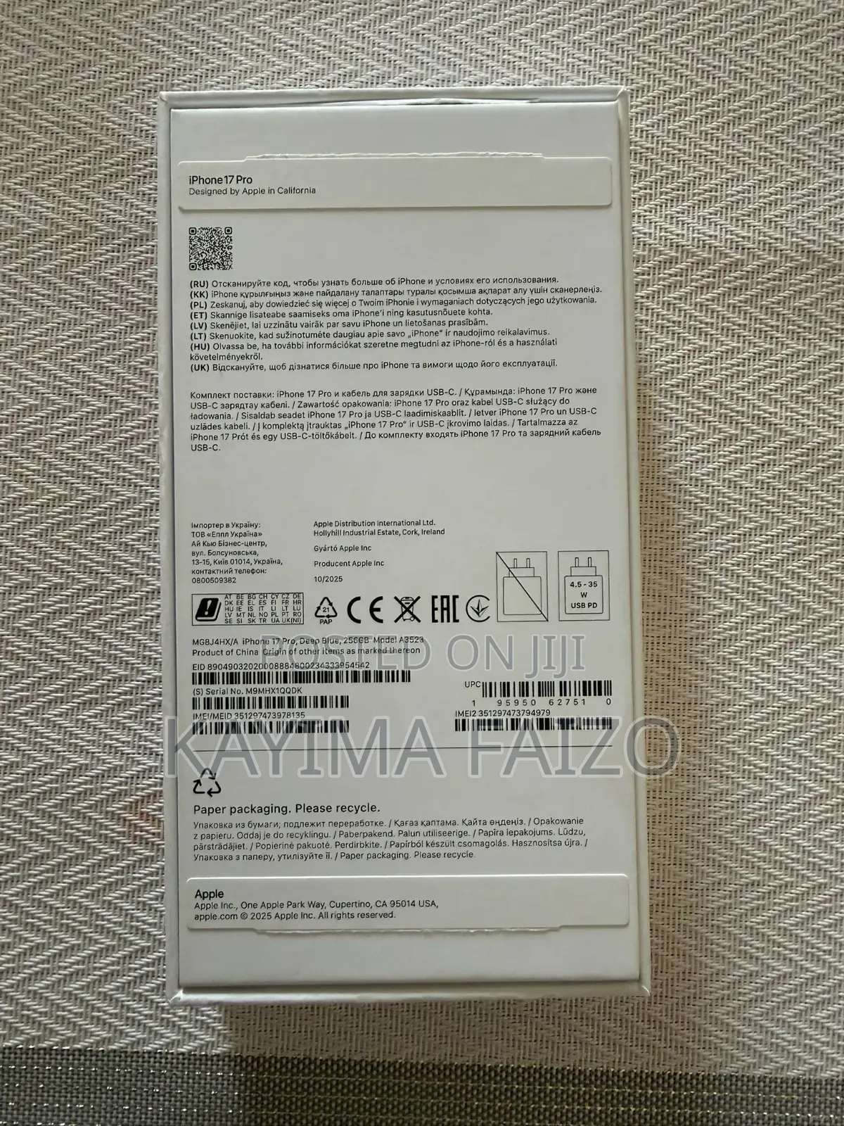 New Apple iPhone 17 Pro 512 GB Blue