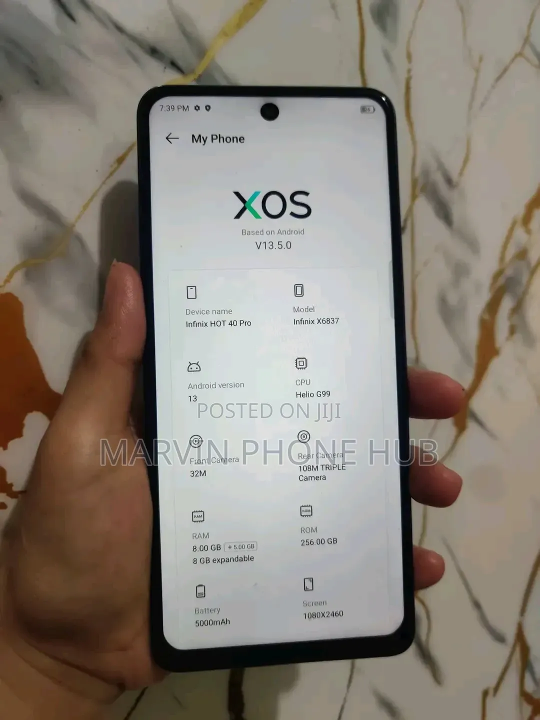 New Infinix Hot 40 Pro 256 GB Gold