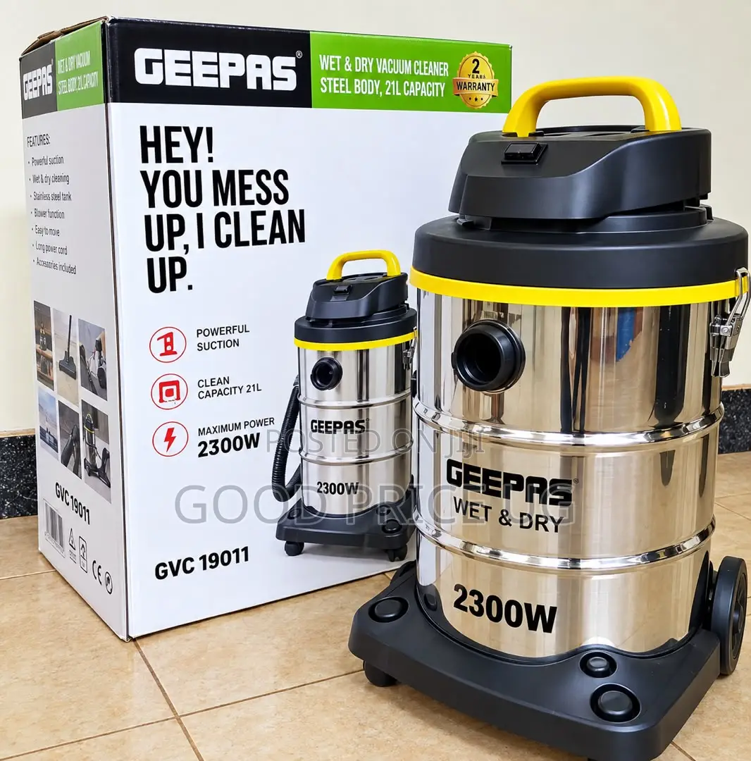 Geepas GVC19011 Wet Dry Vacuum Cleaner,