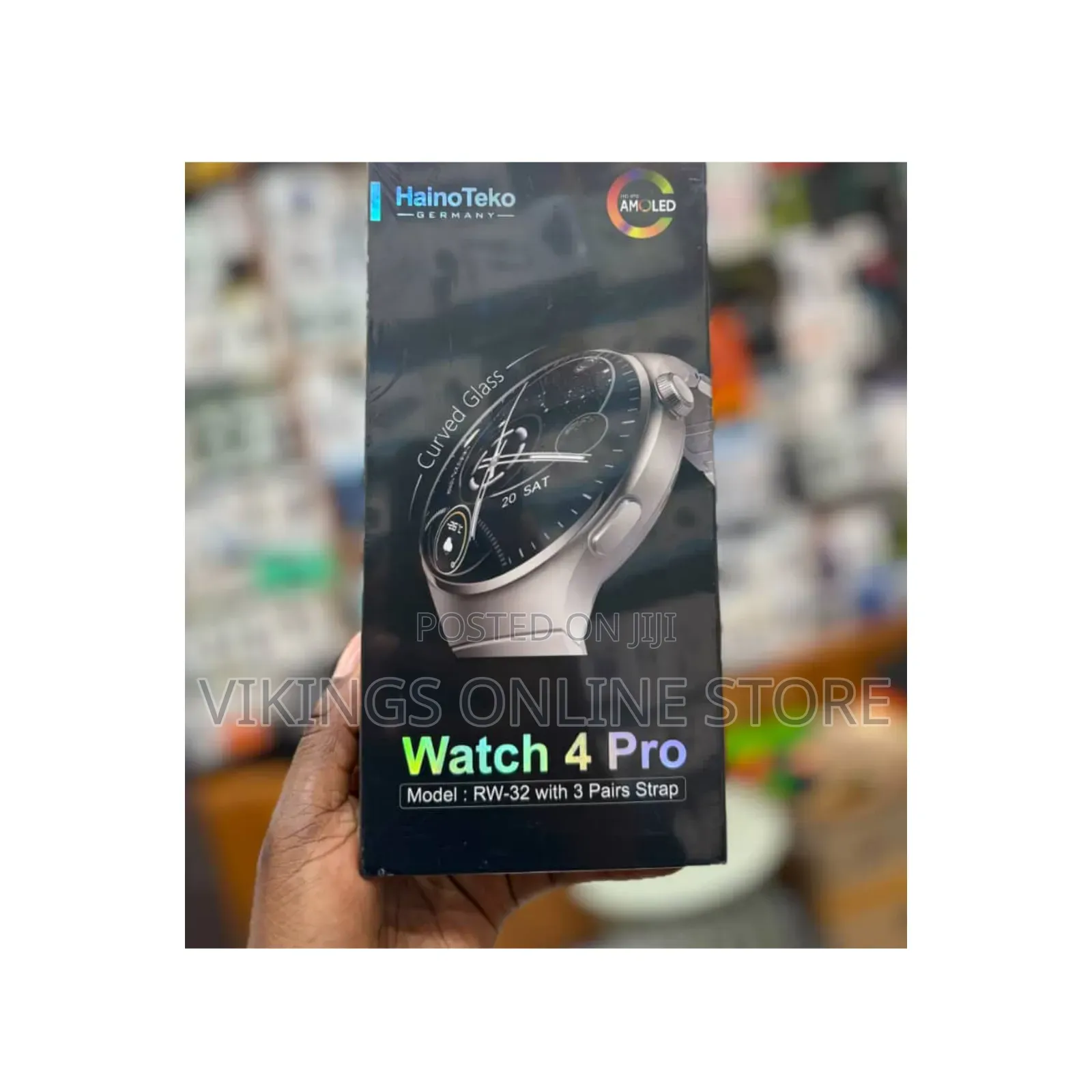 Haino Teko Germany Watch 4 Pro RW-32 With AMOLED Curved Glass Screen